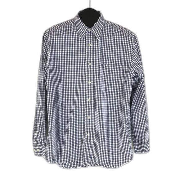 Eddie Bauer Button Up Shirt Men's Medium Casual Long Sleeve Cotton Pocket - Picture 1 of 10